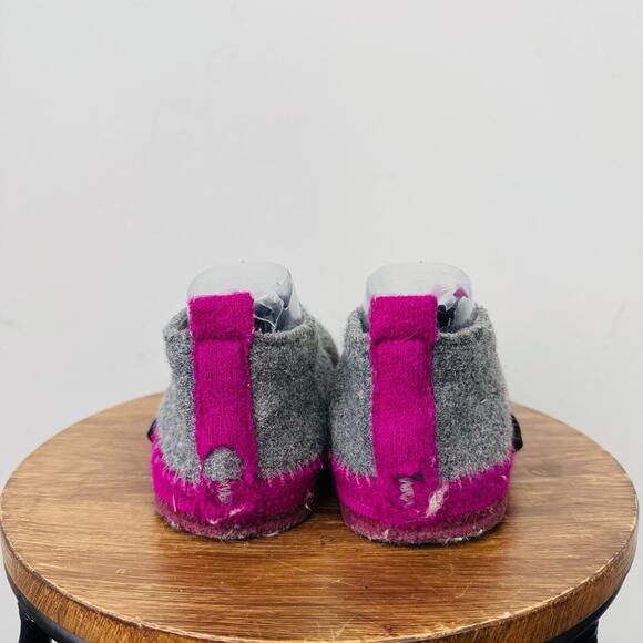 Giesswein TANGERHÜETTE Gray And Purple Floral Slippers Women’s Size 8.5 - Picture 5 of 12